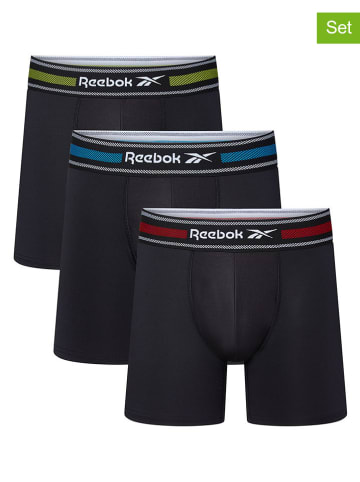 Reebok Bokserki (3 pary) "Roscoe" w kolorze czarnym