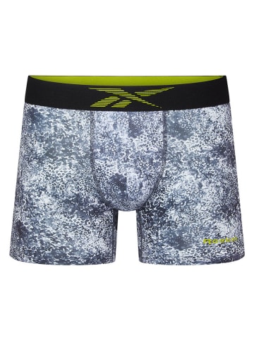 Reebok Bokserki (3 pary) "Mowatt" w kolorze czarno-limonkowo-niebieskim