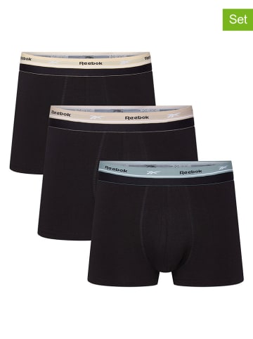 Reebok 3er-Set: Boxershorts "Farr" in Schwarz