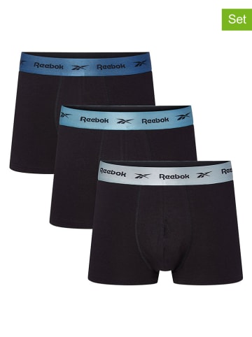 Reebok 3er-Set: Boxershorts "Hirst" in Schwarz