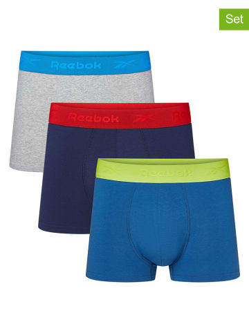 Reebok Bokserki (3 pary) "Vickers" w różnych kolorach