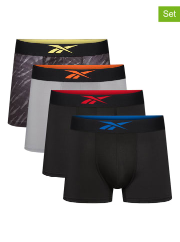 Reebok Bokserki (4 pary) w kolorze czarno-szaro-antracytowym