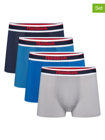 Reebok Bokserki (4 pary) w kolorze granatowo-szaro-niebieskim
