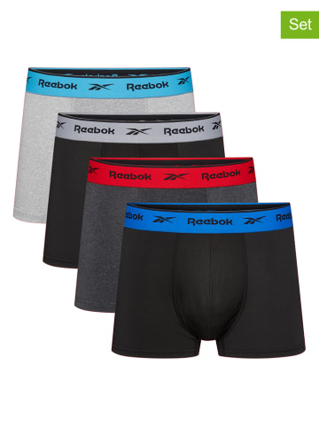Reebok Bokserki (4 pary) w kolorze czarno-szaro-antracytowym