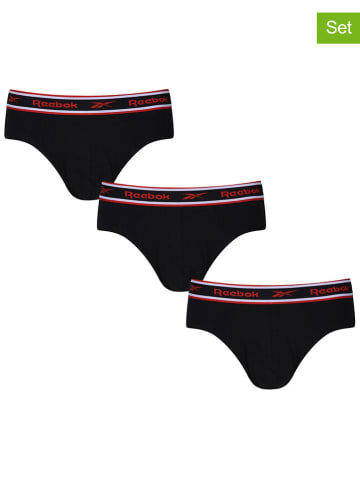 Reebok Slipy (3 pary) "Chase" w kolorze czarnym