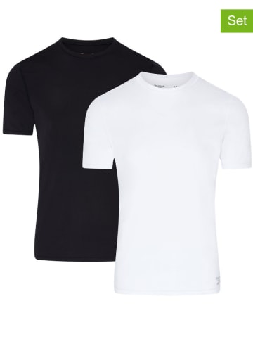 Reebok Koszulki (2 szt.) "Clancy" w kolorze białym i czarnym