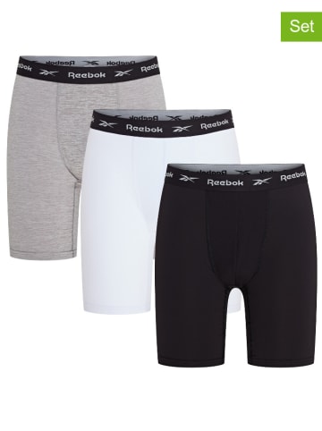 Reebok 3er-Set: Boxershorts "Hogan" in Schwarz/ Grau/ Weiß