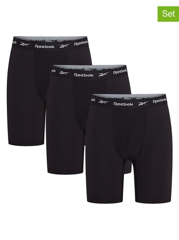 Reebok Bokserki (3 pary) "Hogan" w kolorze czarnym