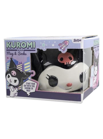 Sanrio 2-częściowy zestaw "Kuromi" w kolorze biało-czarnym