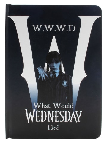 Wednesday Notizbuch "Wednesday - WWWD" in Schwarz - A5