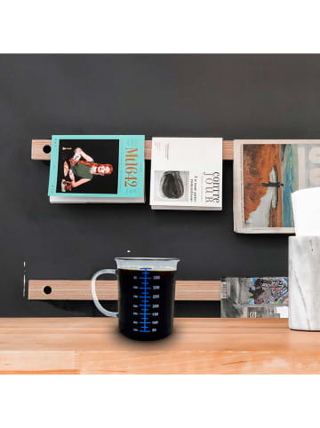 MAD MONKEY Tasse "Chemistry" in Transparent/ Schwarz