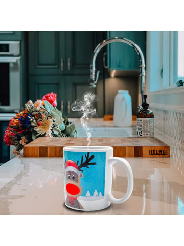 Thumbs Up Kubek "Reindeer" w kolorze błękitno-czerwonym z funkcją zmiany kolorów