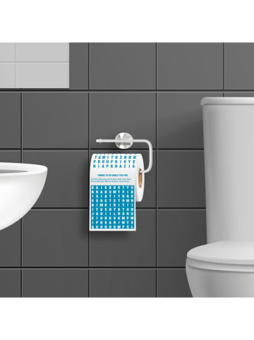MAD MONKEY Papier toaletowy "Things to do while you poo" w kolorze niebieskim