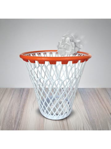 MAD MONKEY Kosz "Basketball" w kolorze biało-czerwonym na śmieci