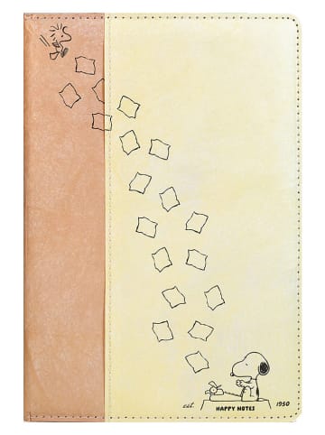 Snoopy Notizbuch "Snoopy" in Gelb/ Orange - A5