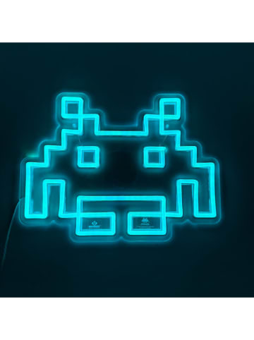 SPACE INVADERS Lampa stołowa LED "Space Invaders" w kolorze niebieskim