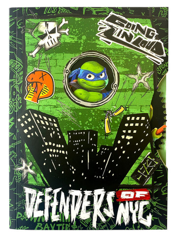 Teenage Mutant Ninja Turtels Notatnik "TMNT" w kolorze zielonym - A5