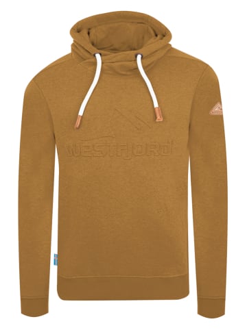 Westfjord Hoodie "Askja" in Hellbraun