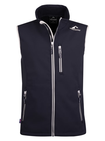 Westfjord Softshellbodywarmer "Eldfjall" donkerblauw