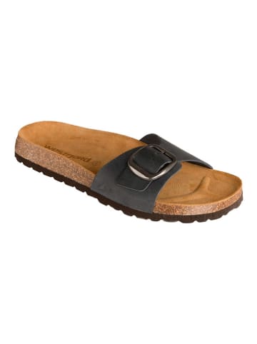 Westfjord Leren slippers "Hekla" antraciet