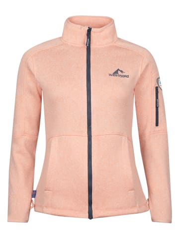 Westfjord Fleece vest "Katla" abrikooskleurig