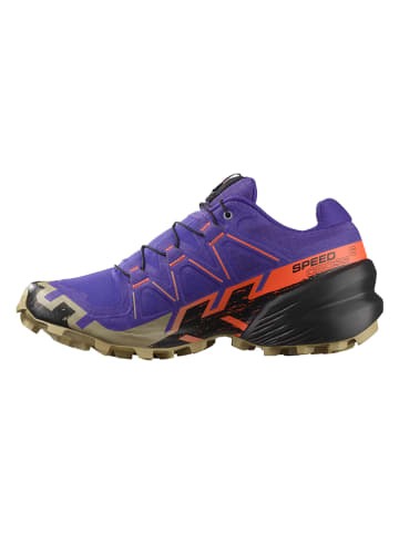 SALOMON Trailrunningschoenen "Speedcross 6" paars/oranje/kaki