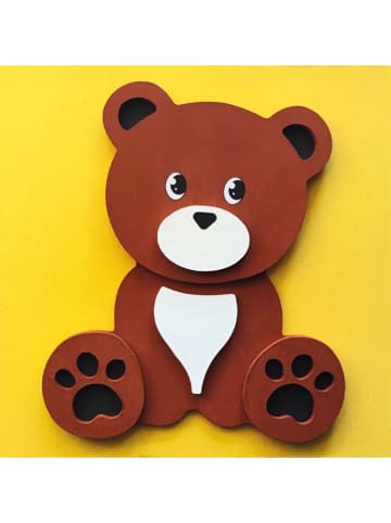 Aladine Drewniany obraz 3D "Little Bear" do pomalowania - 4+