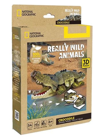 CubicFun 54tlg. 3D-Puzzle "Krokodil" - ab 6 Jahren