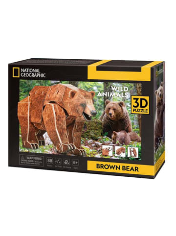 CubicFun 88-delige 3D-puzzel “Bruine beer” - vanaf 8 jaar