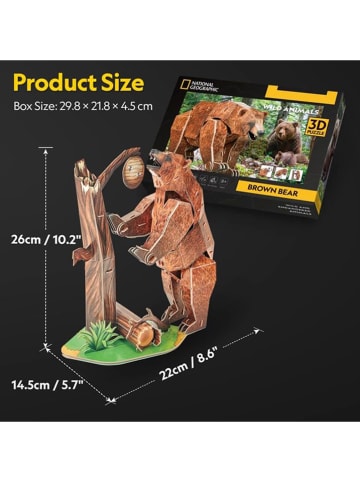 CubicFun 88tlg. 3D-Puzzle "Braunbär" - ab 8 Jahren