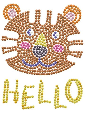 DIAMOND DOTZ Zestaw kreatywny "Diamond Painting Hello Tiger" - 6+