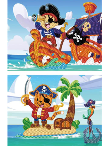 DOTZIES BY DIAMOND DOTZ Kreativset "Diamond Painting Piraten" - ab 6 Jahren