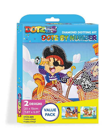 DOTZIES BY DIAMOND DOTZ Kreativset "Diamond Painting Piraten" - ab 6 Jahren
