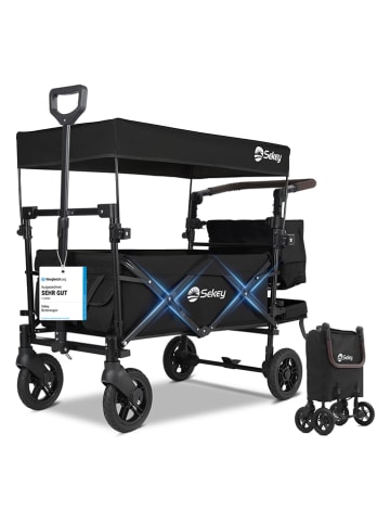 Sekey Bollerwagen "Sekey" in Schwarz - (B)122 x (H)44 x (T)110 cm