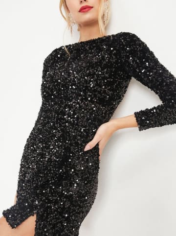 LA Angels Paillettenkleid in Schwarz