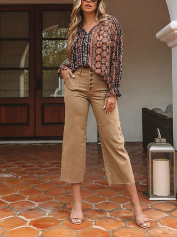 LA Angels Bluse in Hellbraun