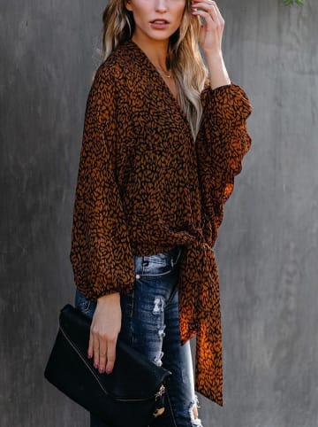 LA Angels Blouse lichtbruin/zwart