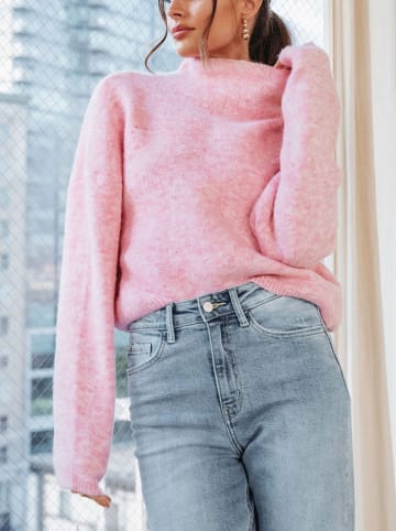 LA Angels Sweter w kolorze jasnoróżowym