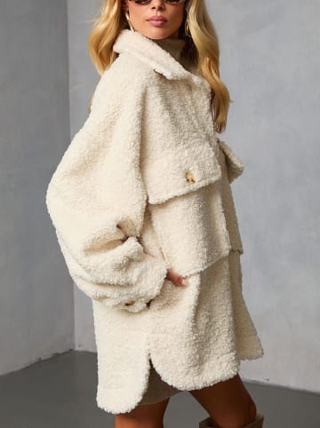 LA Angels Fleecejacke in Creme