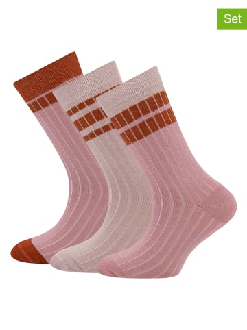 ewers 3er-Set: Socken in Rosa/ Rot