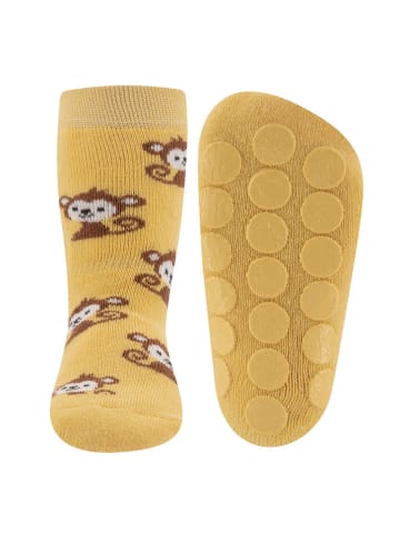 ewers 2er-Set: ABS-Socken "Äffchen" in Gelb/ Blau