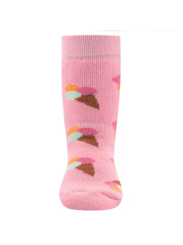ewers ABS-Socken "Eis/Punkte" in Rosa/ Grün