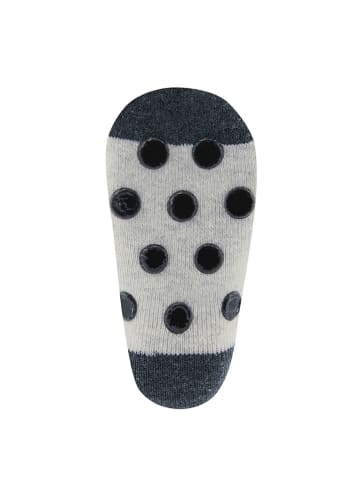 ewers ABS-Socken "Fussball" in Grau/ Dunkelblau