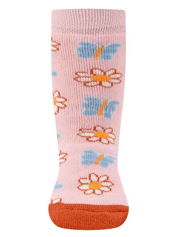 ewers 2er-Set: ABS-Socken in Rosa/ Rot
