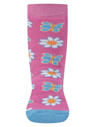 ewers 2er-Set: ABS-Socken in Hellblau/ Pink