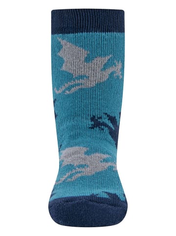 ewers 2er-Set: ABS-Socken in Dunkelblau/ Hellblau