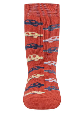 ewers 2er-Set: ABS-Socken in Dunkelblau/ Rot