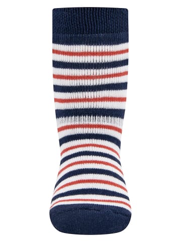 ewers 2er-Set: ABS-Socken in Dunkelblau/ Rot