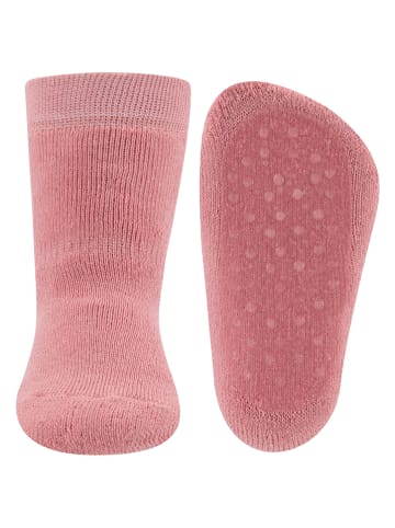 ewers 2er-Set: ABS-Socken Grau/ Rosa