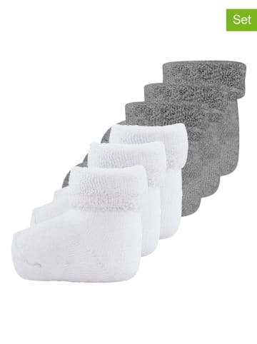 ewers 3er-Set: Babysocken in Weiß/ Grau